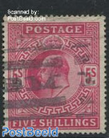 Great Britain 1902 5Sh, Used, Used - Gebraucht