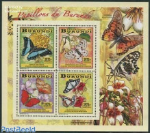 Burundi 2014 Butterflies 4 S/s, Mint NH, Nature - Butterflies - Sonstige & Ohne Zuordnung