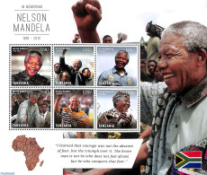 Tanzania 2013 Nelson Mandela 6v M/s, Mint NH, History - Nobel Prize Winners - Politicians - Nelson Mandela - Premio Nobel