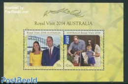 Australia 2014 Royal Visit S/s, Mint NH, History - Kings & Queens (Royalty) - Art - Bridges And Tunnels - Nuevos