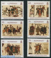 Alderney 2014 Tapestry Of Bayeux 6v, Mint NH, History - Various - History - Textiles - Textil