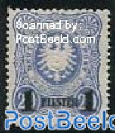 Türkiye 1884 1Pia, German Post, Stamp Out Of Set, Unused (hinged) - Otros & Sin Clasificación