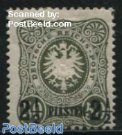 Türkiye 1884 2.5pia On 50pf, German Post, Stamp Out Of Set, Unused (hinged) - Autres & Non Classés