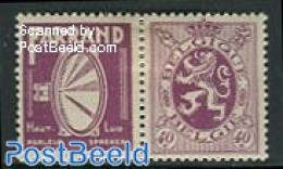 Belgium 1929 40c + Farrand Tab, Mint NH, Performance Art - Nuevos