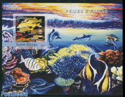 Guinea Bissau 2004 Fish & Lighthouse S/s, Imperforated, Mint NH, Nature - Various - Fish - Lighthouses & Safety At Sea - Peces