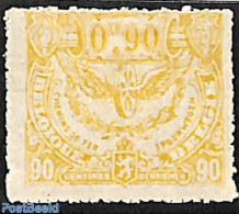 Belgium 1920 0.90, Railway Stamp, Stamp Out Of Set, Mint NH, Transport - Ungebraucht
