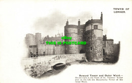 R614724 Tower Of London. Byward Tower And Outer Ward. T. Ex. 11. Gale And Polden - Autres & Non Classés