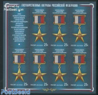 Russia 2014 Heroes, Decorations M/s, Mint NH, History - Decorations - Militares