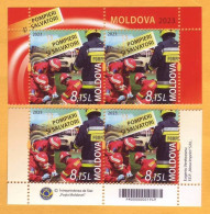 2023  Moldova  „Firemen And Rescuers”  4v Mint - Moldavie