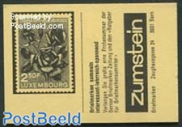 Switzerland 1984 Folklore Booklet, Chromeyellow, Luxemburg Rose, Mint NH, Nature - Various - Roses - Stamp Booklets - .. - Ongebruikt