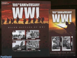 Liberia 2014 World War I 2 S/s, Mint NH, History - World War I - WW1 (I Guerra Mundial)