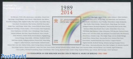 Vatican 2014 25 Years Fall Of The Berlin Wall S/s, Mint NH, History - Germans - Nuevos