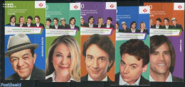 Canada 2014 Comedians 5 Booklets, Mint NH, Performance Art - Theatre - Stamp Booklets - Nuovi