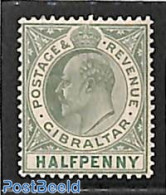 Gibraltar 1903 1/2p, Stamp Out Of Set, Unused (hinged) - Gibilterra