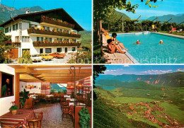 73355399 Tramin Weinstrasse  Pension Rechtenthal Gastraum Swimming Pool Landscha - Autres & Non Classés