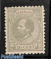 Netherlands 1875 12.5c, Perf. 11.5:12, Stamp Out Of Set, Unused (hinged) - Ongebruikt