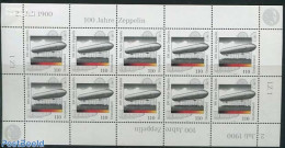 Germany, Federal Republic 2000 Zeppelin M/s, Mint NH, Transport - Aircraft & Aviation - Unused Stamps