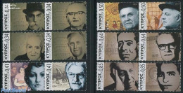 Cyprus 2014 Personalities 12v (6x[:]), Mint NH, Performance Art - Music - Art - Authors - Self Portraits - Unused Stamps