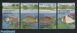 Gambia 1995 Marine Life 4v, Mint NH, Nature - Fish - Peces