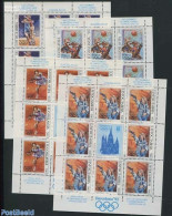 Yugoslavia 1992 Olympic Games Barcelona 4 M/ss, Mint NH, Sport - Handball - Olympic Games - Shooting Sports - Tennis - Nuevos