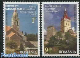 Romania 2014 Churches 2v, Joint Issue Croatia, Mint NH, Religion - Various - Churches, Temples, Mosques, Synagogues - .. - Neufs