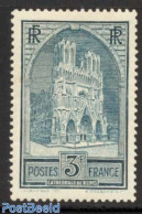 France 1930 Reim Cathedral, Type II 1v, Mint NH, Religion - Churches, Temples, Mosques, Synagogues - Nuevos
