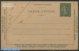 France 1917 Card Letter 15c (thinner Paper), Unused Postal Stationary - Covers & Documents