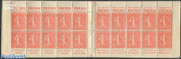 France 1924 20x50c (Phenix), Mint NH, Stamp Booklets - Unused Stamps