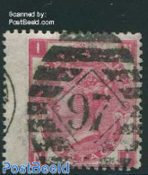 Great Britain 1867 3p, Plate 6, Used, Used Stamps - Usados