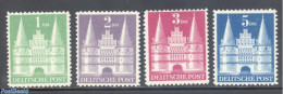 Germany, Federal Republic 1948 Definitives 4v, Unused (hinged) - Andere & Zonder Classificatie