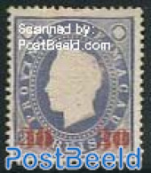 Macao 1892 Overprint 1v, Unused (hinged) - Nuovi