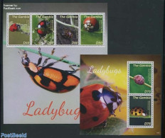 Gambia 2014 Ladybugs 2 S/s, Mint NH, Nature - Insects - Gambie (...-1964)