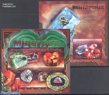 Burundi 2012 Minerals 2 S/s, Imperforated, Mint NH, History - Geology - Other & Unclassified
