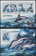 Guinea Bissau 2014 Dolphins 2 S/s, Mint NH, Nature - Sea Mammals - Guinea-Bissau