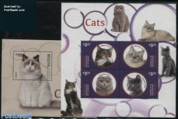 Saint Vincent & The Grenadines 2014 Cats 2 S/s, Mint NH, Nature - Cats - St.Vincent E Grenadine