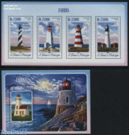 Sao Tome/Principe 2014 Lighthouses 2 S/s, Mint NH, Various - Lighthouses & Safety At Sea - Leuchttürme