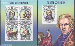 Burundi 2013 Robert Schumann 2 S/s, Mint NH, Performance Art - Music - Musical Instruments - Musica