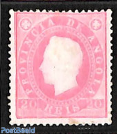 Angola 1886 20R, Perf. 13.5, Stamp Out Of Set, Unused (hinged) - Angola