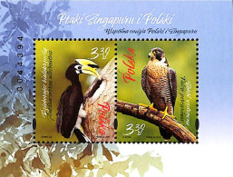 POLAND 2019 JOINT ISSUE WITH SINGAPORE BIRDS MINIATURE SHEET MS MNH - Joint Issues