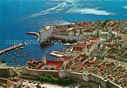 73355212 Dubrovnik Ragusa Altstadt Stadtmauer Festung Hafen Fliegeraufnahme Dubr - Croatie