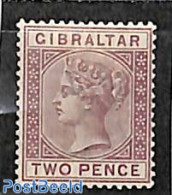 Gibraltar 1886 2p, Stamp Out Of Set, Unused (hinged) - Gibilterra