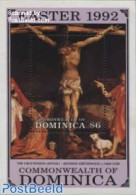 Dominica 1992 Easter, Crucifixion S/s, Mint NH, Religion - Religion - Art - Paintings - Dominicaine (République)