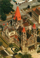 73355199 Wien Kaiser Jubilaeumskirche Trinitarierkirche Mexikoplatz Fliegeraufna - Sonstige & Ohne Zuordnung