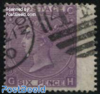Great Britain 1867 6p, Plate 8, Used, Used Stamps - Altri & Non Classificati