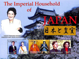 Liberia 2002 Japanese Emperor 3v M/s, Mint NH, History - Kings & Queens (Royalty) - Koniklijke Families