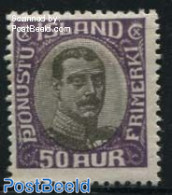 Iceland 1920 50A, On Service, Stamp Out Of Set, Unused (hinged) - Altri & Non Classificati
