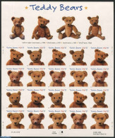 United States Of America 2002 Teddy Bears M/s S-a, Mint NH, Various - Teddy Bears - Toys & Children's Games - Ongebruikt