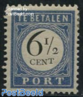 Netherlands 1894 6.5c, Postage Due With Higher Placed T Of CENT, Unused (hinged), Various - Errors, Misprints, Plate F.. - Ohne Zuordnung