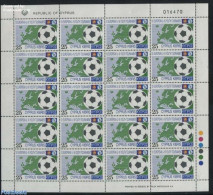 Cyprus 1992 European U-16 Football M/s, Mint NH, History - Sport - Europa Hang-on Issues - Football - Nuevos