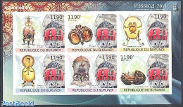 Burundi 2012 Rossica 6v M/s, Imperforated, Mint NH, Transport - Philately - Ships And Boats - Art & Antique Objects - Bateaux